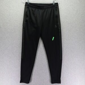 Adidas Pants Mens Small Primegreen AeroReady Activewear Track Gym Training Black